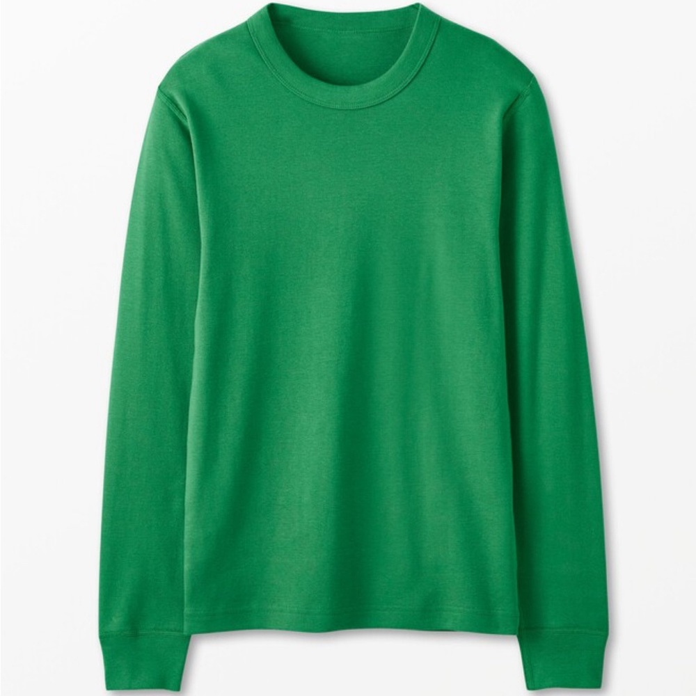 Hanna Andersson Unisex Long John Pajama Top - Large Green